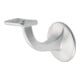Hermeta Support de main courante 3503 alu argenté anodisé avec plaque murale 56 mm appui plat