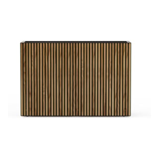 Herstera Garden Pflanzkübel Deco Planter Divider L schwarz/natur 40 x 120 x 80 cm