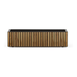 Herstera Garden Pflanzkübel Deco Planter Xic Wood M schwarz natur