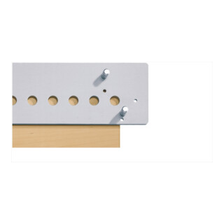 Hettich Accura Bohrbalken 1000 mm, Aluminium mit 3 Anschlag - / Absteckstiften