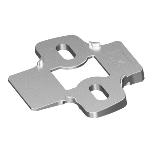 Hettich Adaptateur d'angle 5° pour plaques de montage croisées, Sensys, 9072533 nickelé