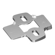 Hettich Adaptateur d'angle 5° pour plaques de montage croisées, Sensys, 9072533 nickelé