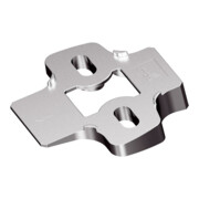 Hettich Adaptateur d'angle pour plaques de montage croisées 15°, Sensys, 9072535 nickelé