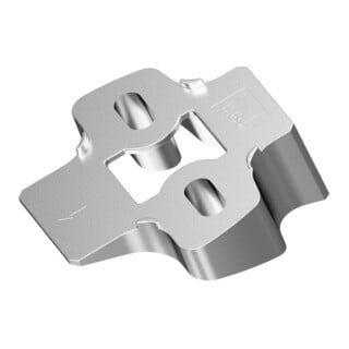 Hettich Adaptateur d'angle pour plaques de montage croisées 20°, Sensys, 9072536 nickelé