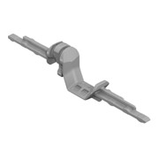 Hettich Adaptateur Quadro 9236526 double face, type A gris