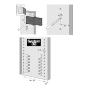 Hettich Ankörnschablone MultiBlue-2