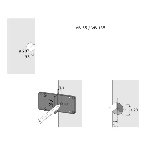 Hettich Ankörnschablone MultiBlue