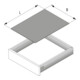 Hettich Antidérapant tiroir InnoTech Atira 9209582 NL650mm, roulettes 5000mm argent-4