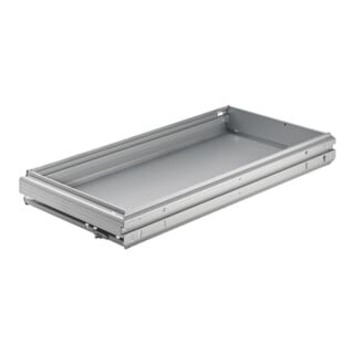 Hettich Armoire de bureau tiroir en acier Systema Top 2000 9007215 acier aspect aluminium