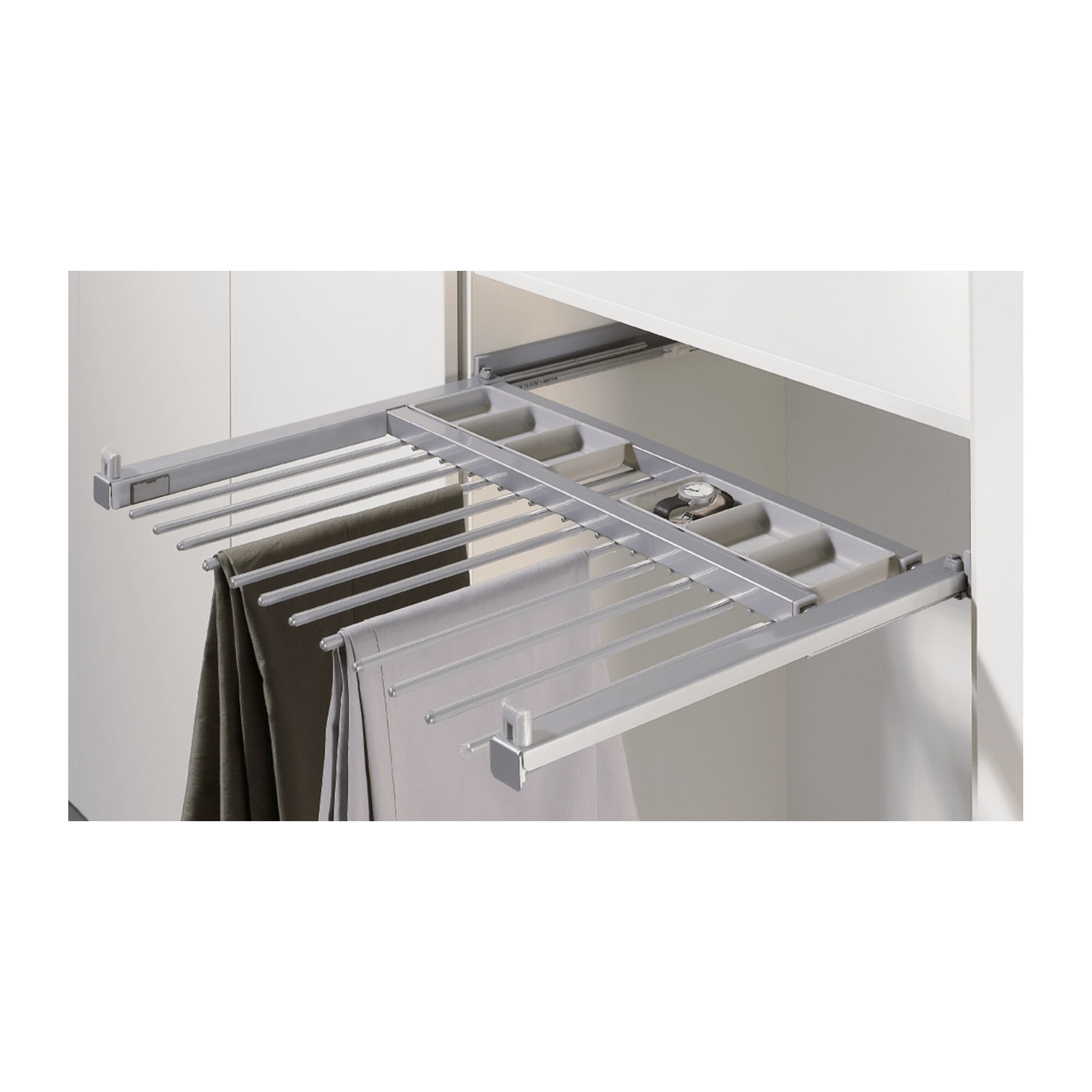 Hettich Ausziehbarer Hosenhalter Amari, silber, 700 - 800 mm