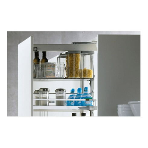 Hettich Auszugsr.-Einhängetablar mit Rutschstopp Arena STYLE 9080084 St verchromt