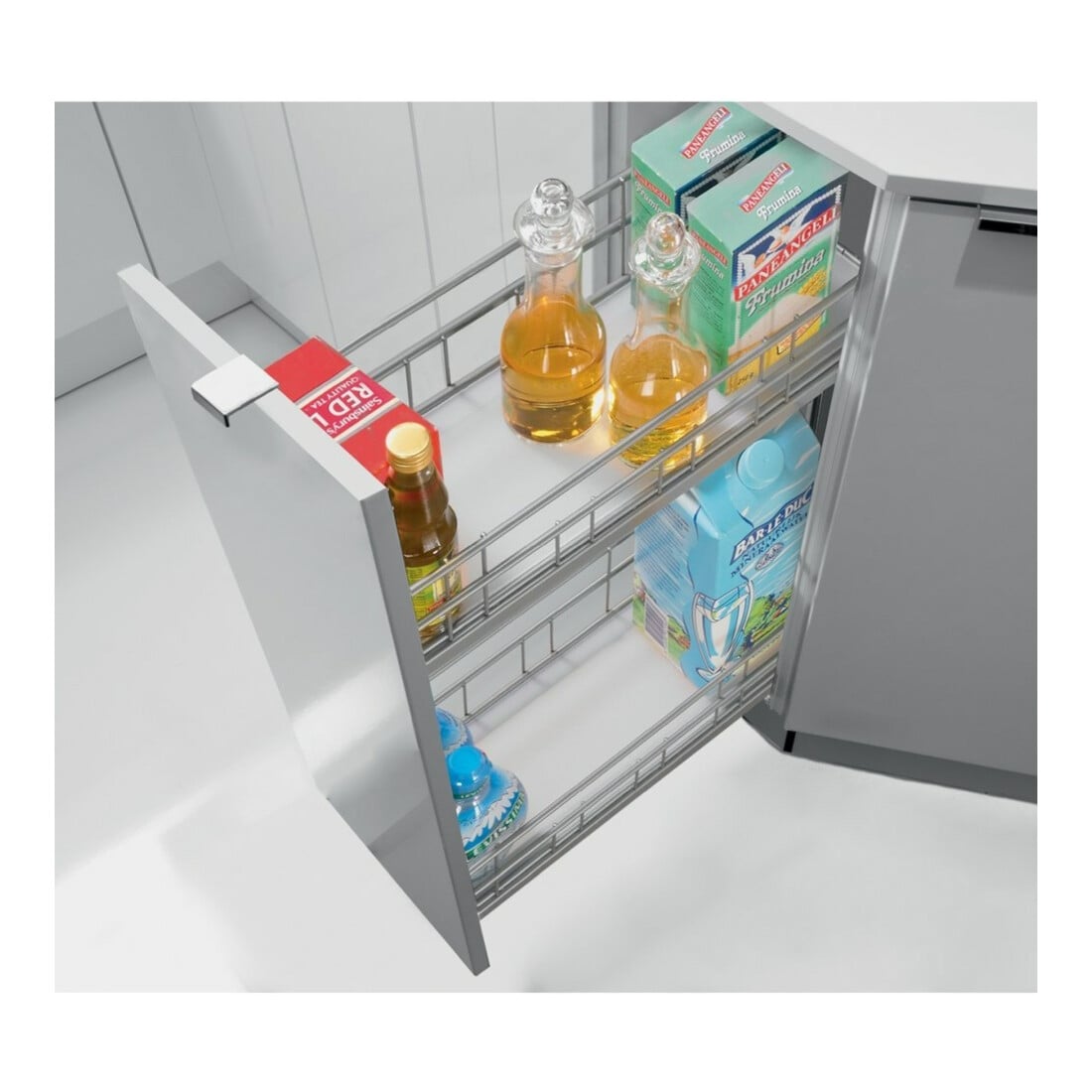Hettich Auszugsrahmen-Einlegebod. Cargo IQ plus 200 9065861 Kunststoff transluzent