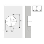 Hettich Automatikscharnier Optimat Plus 4 FM 9072548, 110° Stahl vernickelt-2