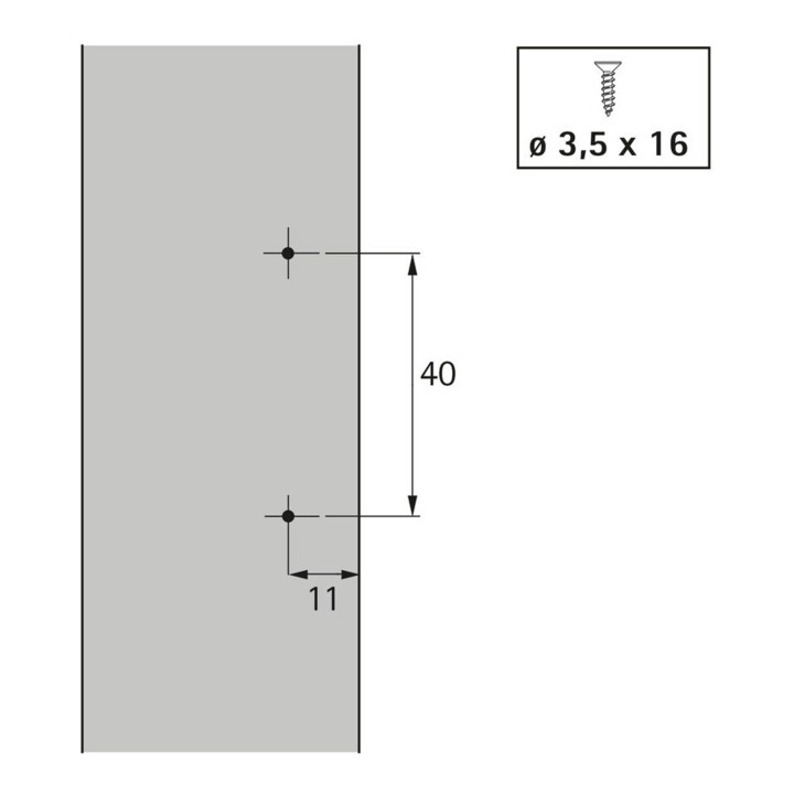 Hettich Automatikscharnier Optimat Plus 4 FM 9072548, 110° Stahl vernickelt
