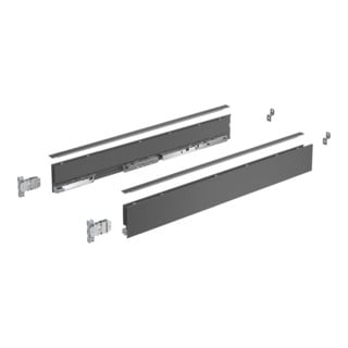 Hettich AvanTech YOU Set Zarge, Höhe 77 mm x NL 450 mm, anthrazit, links und rechts
