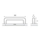 HETTICH Avenio poignée de meuble STA chromé brillant 160 mm D.10 mm-4