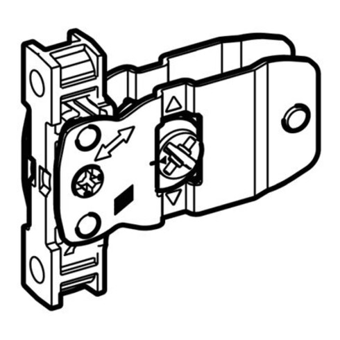 Hettich AVT YOU Frontbefestigung H101 Anschraub SE21450 AVANTECH ZUBEHOER
