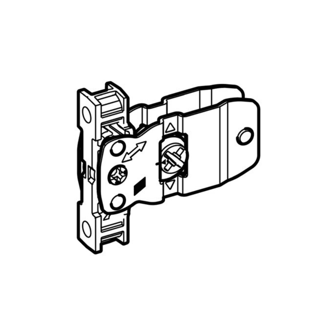 Hettich AVT YOU Frontbefestigung H101 Anschraub SE21450 AVANTECH ZUBEHOER
