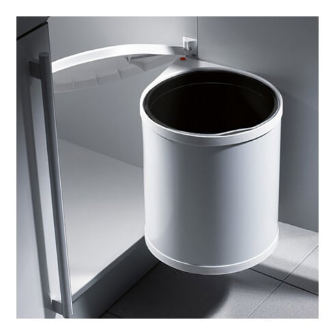 Hettich BIN.IT CL POUBELLE KB400MM 15L BLANC/PLASTIQUE
