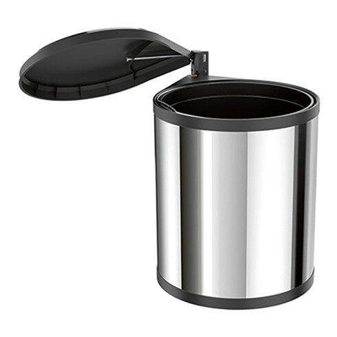 Hettich BIN.IT CL.POUBELLE KB400MM 15L EST/PLAST.NOIR