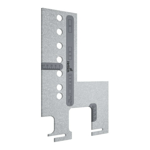 Hettich Blendenbefest.-Bohrlehre Practica 9257320 Aluminium