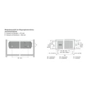 Hettich Büroschrank-Stahlschubkasten Systema Top 2000 9007215 Stahl aluminiumoptik-3