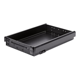 Hettich Bureau.cont.Tiroir acier avec système OrgaLine Top 2000 9134400, noir