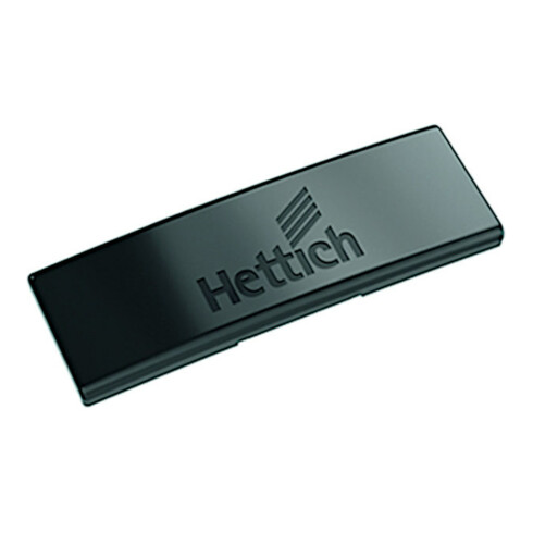 Hettich Cache décoratif pour bras de charnière Sensys, 9091821 acier obsidienne noir
