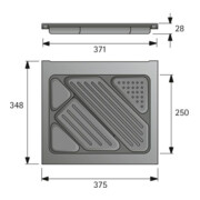 Hettich Caddy pour matériel d’écriture Systema Top 2000 9082379 KF aluoptik-3