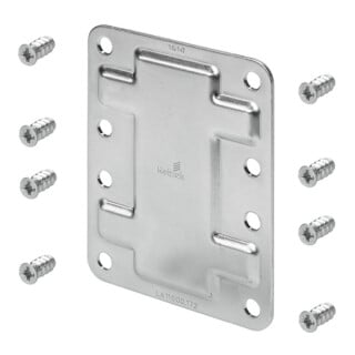 Hettich Charnière de connexion coulissante, TopLine 9277156 Acier, zingué