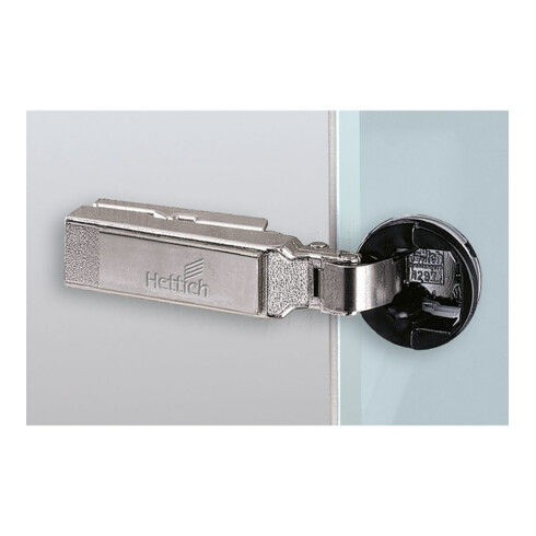 Hettich Charnière de meuble Intermat 9904, 72968 95°, déport 16 mm ZDG nickelé argenté