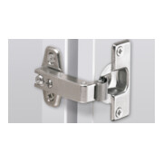 Hettich Charnière de meuble Perfekt 5737 69603, 95°, acier nickelé argenté