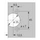 Hettich Charnière pour charnière simple Selekta Pro 2000, 10074 nickelée-4