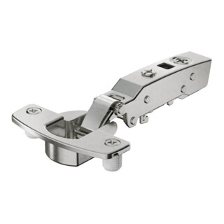Hettich Charnière Sensys 8631i, 9091402 95°, déport 0mm acier nickelé argenté
