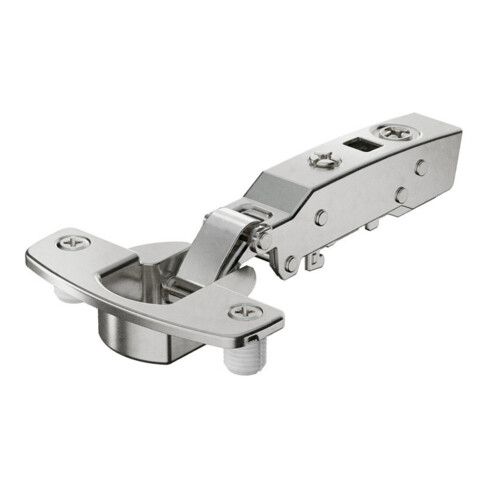 Hettich Charnière Sensys 8631i, 9091402 95°, déport 0mm acier nickelé argenté