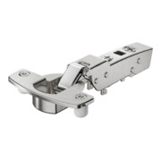 Hettich Charnière Sensys 8631i, 9091412 95°, déport 9,5 mm acier nickelé argenté