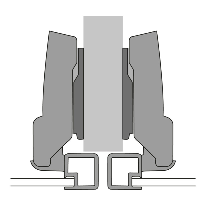Hettich Charnière Sensys 8639i 9088016, 95° ZDG argent nickelé