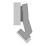 Hettich Charnière Sensys 8639i 9088019, 95° ZDG argent nickelé-2