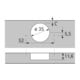 Hettich Charnière Sensys 8657 9099610, 165°, décalage 9,5 mm acier nickelé