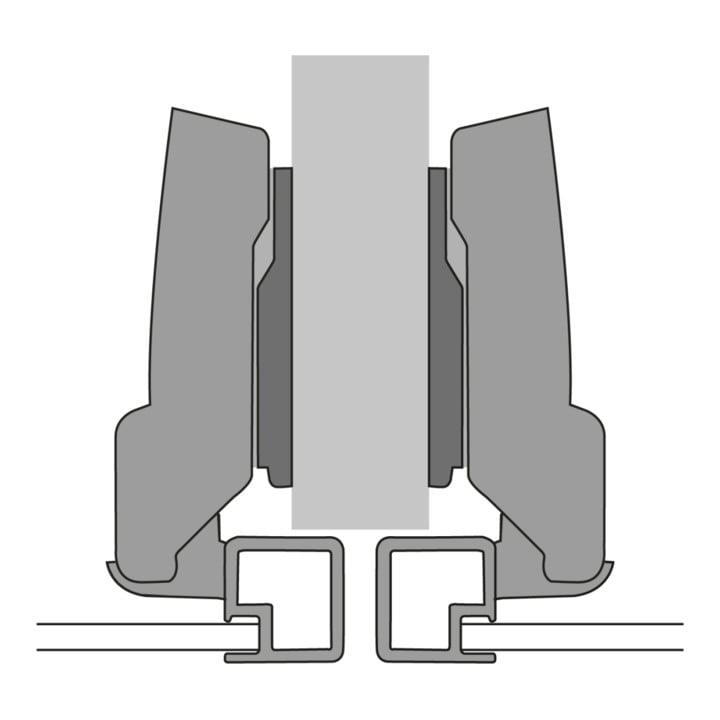 Hettich Charnière Sensys 8657 9099610, 165°, décalage 9,5 mm acier nickelé