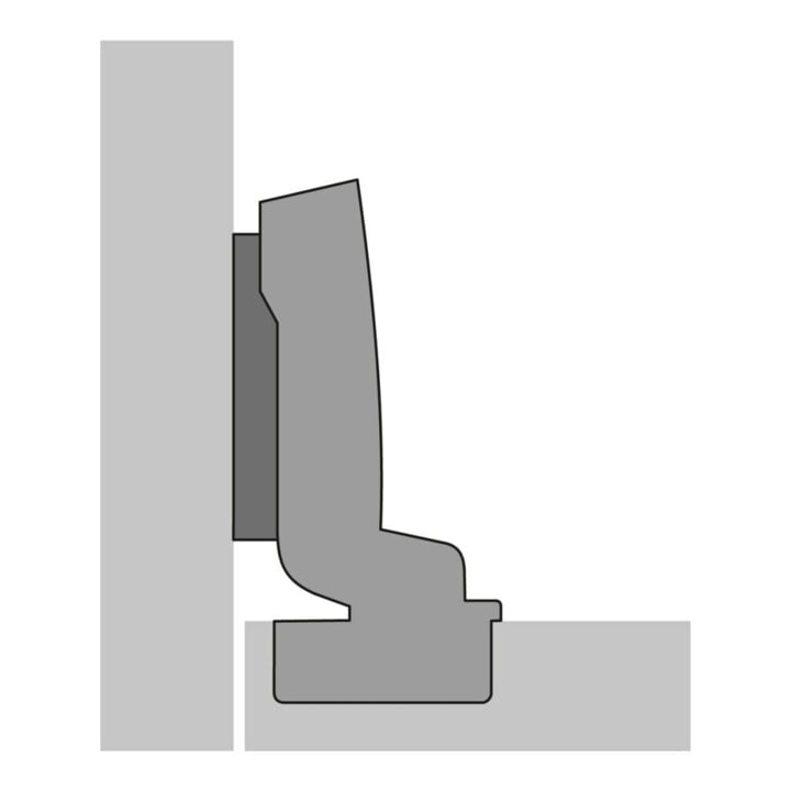 Hettich Charnière Sensys 8661 9091600, 95°, acier nickelé