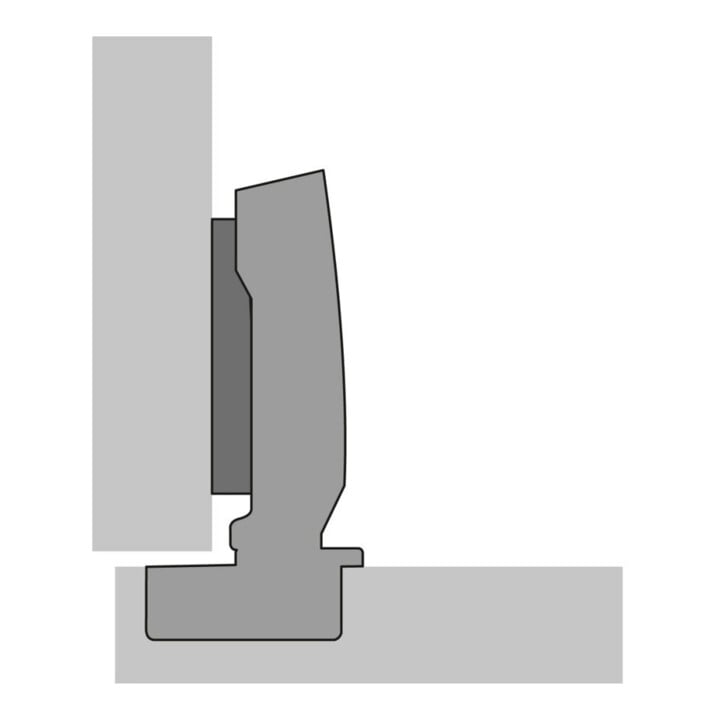 Hettich Charnière Sensys 8676 9094450, 110° acier argent nickelé