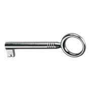 Hettich Clé type 948596 avec panneton, tige, diamètre 6, nickelée