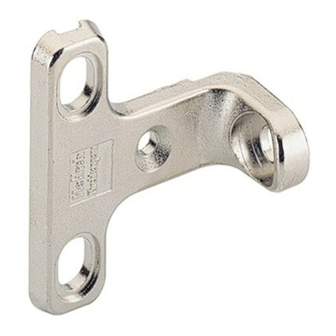 Hettich Connecteur arrière RV7D, 56614 en zinc moulé sous pression argenté, nickelé