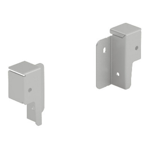 Hettich Connecteur arrière tiroir ArciTech, 9150630 gauche/droite acier argenté