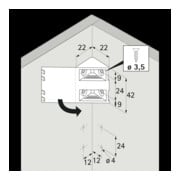 Hettich Connecteur d'angle universel avec capuchon 44743 plastique noir-3