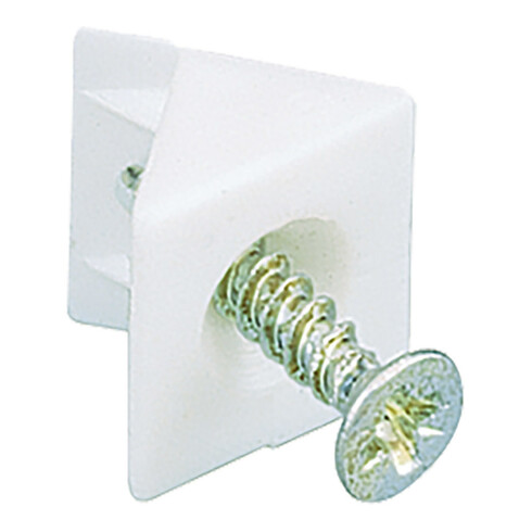 Hettich Connecteur de paroi arrière RV8, 79438 plastique blanc, non traité