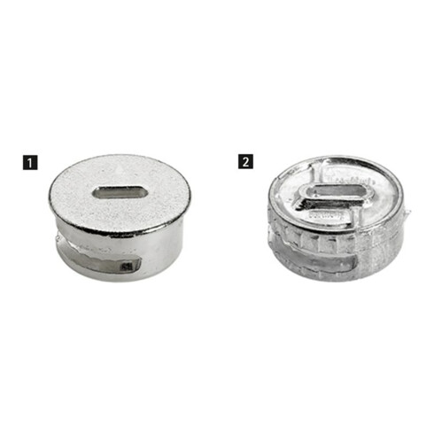 Hettich Connecteur excentrique percé, diamètre 25x12mm Rastex 25 13116