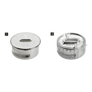 Hettich Connecteur excentrique percé, diamètre 25x12mm Rastex 25 13116