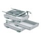 Hettich Container-Set mit Teilauszügen, 392, Aluminium Optik